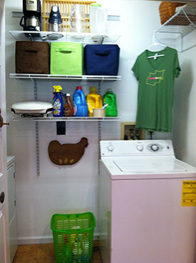 laundry room organization project after view